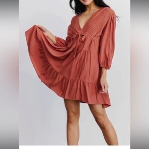 Baltic Born Terracotta Mini Dress